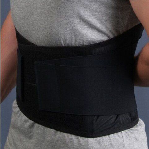 Fixing the belt for the lower back for osteochondrosis